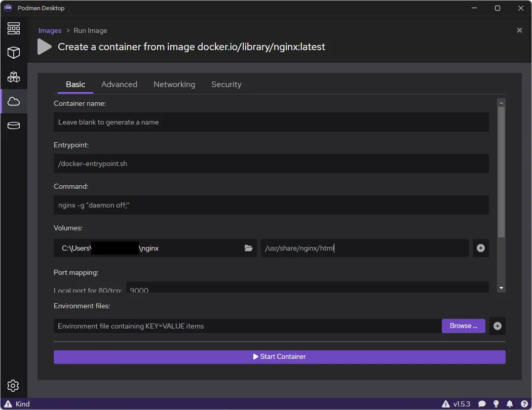 podman-create-nginx-container-with-volume